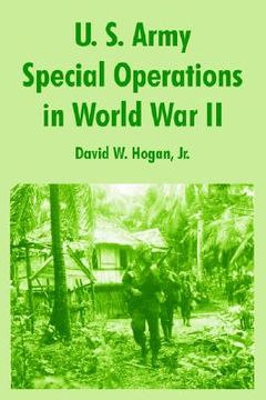 portada u. s. army special operations in world war ii (en Inglés)