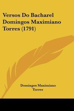 portada Versos Do Bacharel Domingos Maximiano Torres (1791)