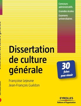 portada Dissertation de culture générale (en Francés)