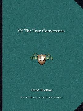 portada of the true cornerstone