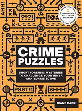 portada 60-Second Brain Teasers Crime Puzzles: Short Forensic Mysteries to Challenge Your Inner Amateur Detective (en Inglés)