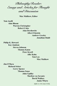 portada philosophy reader: essays and articles for thought and discussion