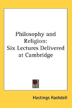 portada philosophy and religion: six lectures delivered at cambridge (in English)