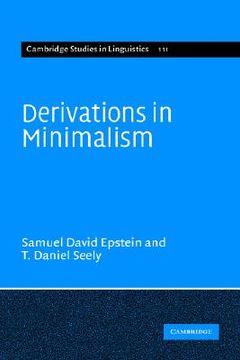 portada Derivations in Minimalism (en Inglés)