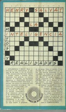 portada La Inteligencia: Mitos y Realidades