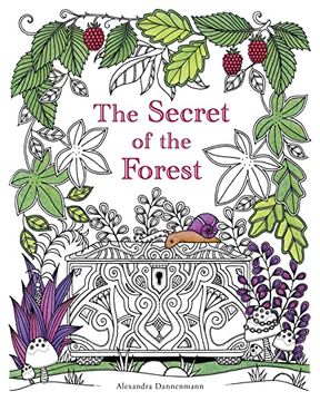 portada The Secret of the Forest: Search for the Hidden Pieces of Jewellery. A Colouring Book for Adults. (en Inglés)