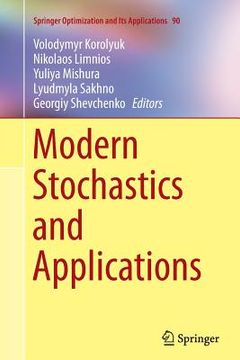 portada Modern Stochastics and Applications (en Inglés)