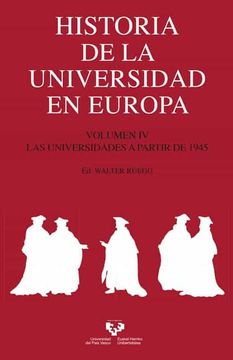 portada Historia de la Universidad en Europa. Volumen iv. Las Universidades a Partir de