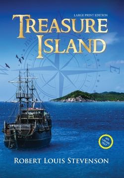 portada Treasure Island (Annotated, Large Print) (en Inglés)