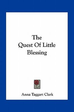 portada the quest of little blessing (en Inglés)