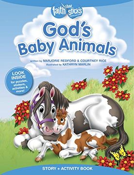 portada God's Baby Animals Story + Activity Book (Faith That Sticks Books) (en Inglés)