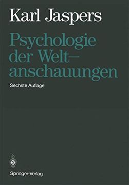 portada Psychologie der Weltanschauungen