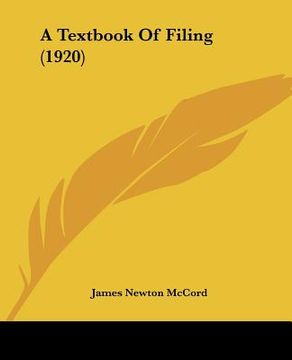 portada a textbook of filing (1920) (en Inglés)