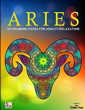 portada Aries 50 Coloring Pages for Adults Relaxation (in English)