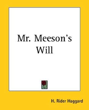 portada mr. meeson's will (en Inglés)