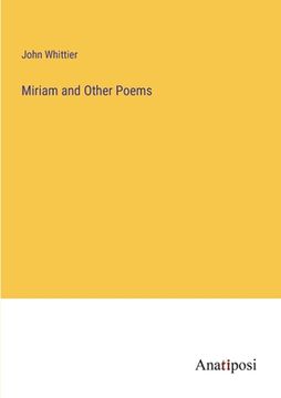 portada Miriam and Other Poems (en Inglés)