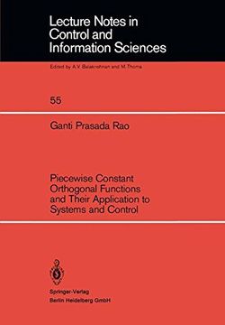 portada piecewise constant orthogonal functions and their application to systems and control (en Inglés)