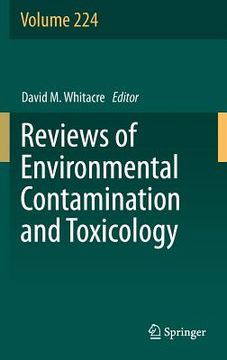 portada reviews of environmental contamination and toxicology volume 224 (en Inglés)