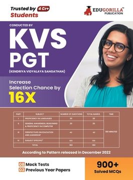 portada KVS PGT Book 2023: Post Graduate Teacher (English Edition) - 8 Mock Tests and 3 Previous Year Papers (1000 Solved Questions) with Free Ac (en Inglés)