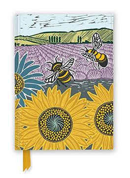 portada Kate Heiss: Sunflower Fields (Foiled Journal) (Flame Tree Notebooks) (en Inglés)