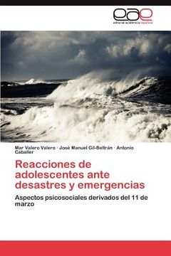 portada reacciones de adolescentes ante desastres y emergencias (en Inglés)