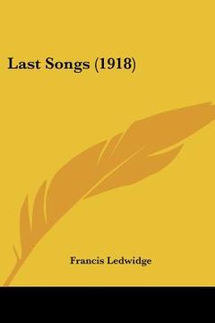 portada last songs (1918) (in English)