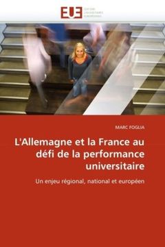 portada L'Allemagne Et La France Au Defi de La Performance Universitaire