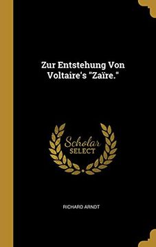portada Zur Entstehung Von Voltaire's Zaïre. (en Alemán)