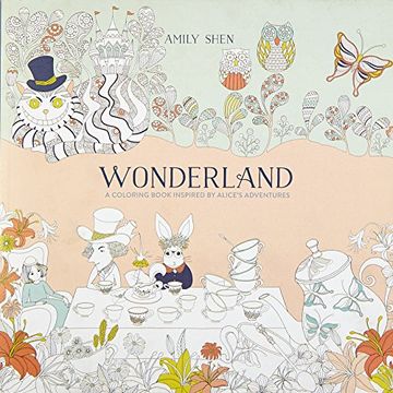 portada Wonderland: A Coloring Book Inspired by Alice's Adventures (en Inglés)