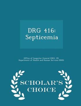 portada Drg 416: Septicemia - Scholar's Choice Edition (en Inglés)