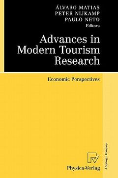 portada advances in modern tourism research: economic perspectives