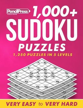 portada 1,000+ Sudoku Puzzles: 1,250 puzzles in 5 levels (en Inglés)