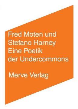 portada Eine Poetik der Undercommons (in German)