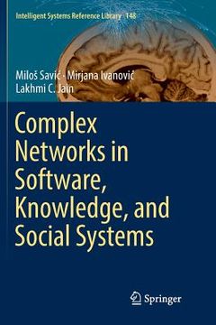 portada Complex Networks in Software, Knowledge, and Social Systems (en Inglés)