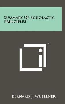 portada summary of scholastic principles
