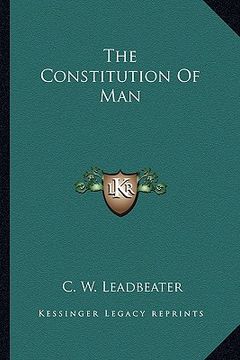 portada the constitution of man (en Inglés)