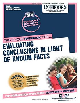 portada Evaluating Conclusions in Light of Known Facts (en Inglés)