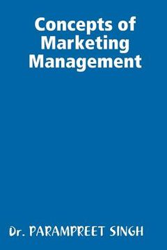 portada Concepts of Marketing Management (in English)
