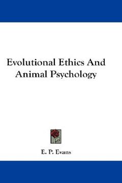 portada evolutional ethics and animal psychology