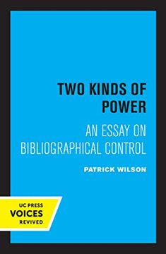 portada Two Kinds of Power: An Essay on Bibliographical Control 