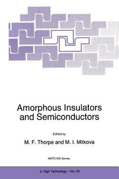 portada amorphous insulators and semiconductors (en Inglés)