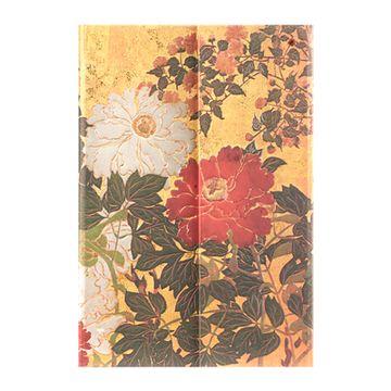portada Paperblanks | Natsu | Rinpa Florals | Hardcover Journal | Mini | Lined | Wrap | 176 pg | 85 gsm (en Inglés)
