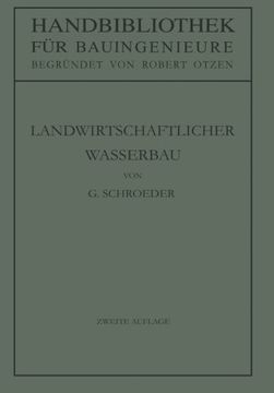 portada Landwirtschaftlicher Wasserbau (Handbibliothek für Bauingenieure) (German Edition)