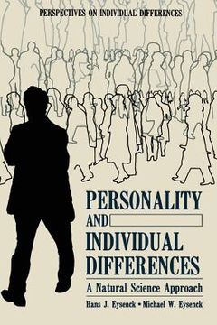 portada Personality and Individual Differences: A Natural Science Approach (in English)