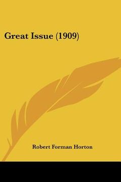 portada great issue (1909) (en Inglés)