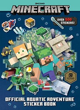 portada Minecraft Official Aquatic Adventure Sticker Book (Minecraft) (en Inglés)