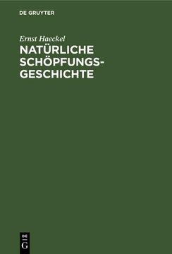 portada Natürliche Schöpfungs-Geschichte (en Alemán)