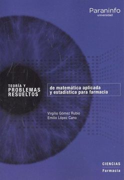 portada Teoría y problemas resueltos de matemática aplicada y estadística para farmacia (in Spanish)