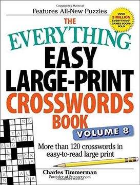 portada The Everything Easy Large-Print Crosswords Book, Volume 8 Format: Paperback 