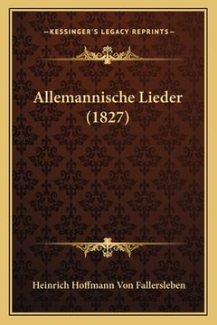 portada Allemannische Lieder (1827) (in German)